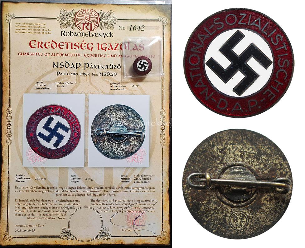 Németország III. Birodalom NSDAP pártjelvény